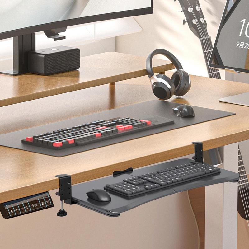 Under Desk Keyboard Tray Under Desk Mounted Keyboard Holder Slide-Out Keyboard Drawer Keyboard Shelf Sliding Under Desk Mounted United States