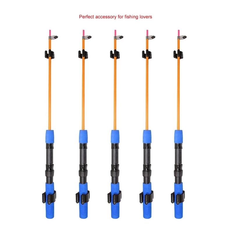 10 Pcs Fishing Rod Clips Holder Fishing Poles Storage Clips Billiards Snooker Cue Locating Clips Easy Installation
