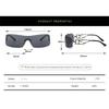 Vintage y2k One Piece Rimless Sunglasses Women For Men Fashion Luxury Brand Designer Trending Hollow Punk Hip Hop Sun Glasses