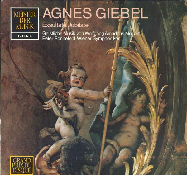 

LP Record AGNES GIEBEL PETER RONNEFELD WIEN Exstultate Jubilate Geistliche M 138503 TELDEC 1987 Germany Classical Used