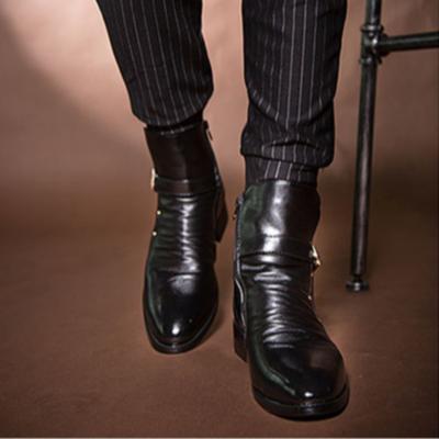 Fashion Spring Autumn Men's Boots Pointed Toe With Zip Male Shoes Hot Selling Retro High Quality Classic Size 44 Cheap Offer Trendy 2025