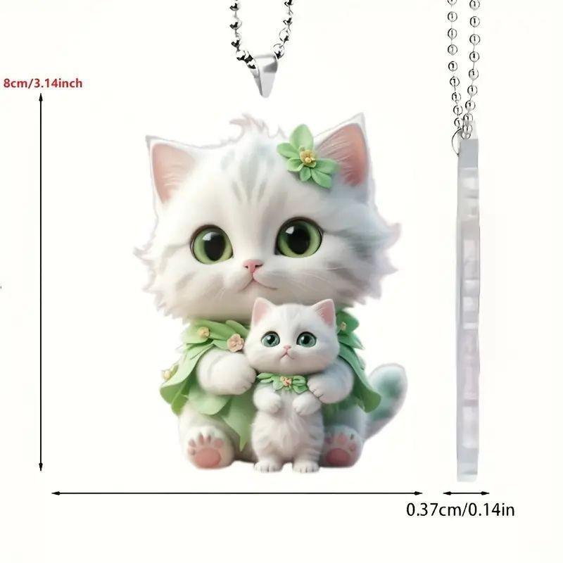 

Blue Acrylic Unique Cat Car Hanging Accessory For Distinctive Automobile Decoration