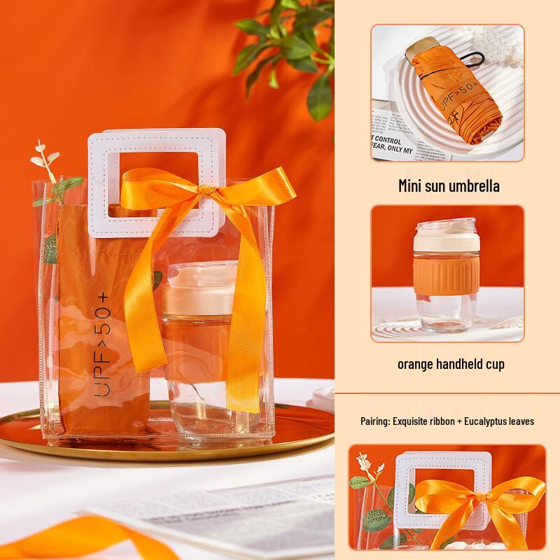 SW38 Women s Day Glass Cup & Umbrella Gift Set