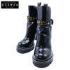 Чоботи на щиколотку з патентованим монограмою Star Trail Line, взуття 35.5, чорні, б/в