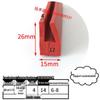 High-Temp Resistant Silicone U-Shaped Edge Seal Strip for Fiberglass Panel - Dustproof & Anti-Collision.