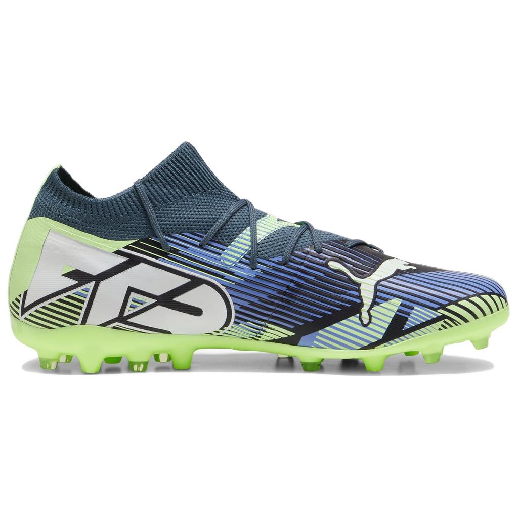 New PUMA FUTURE 7 MATCH Shock Absorbers Soccer Shoes Men's Gray Green 107934-03