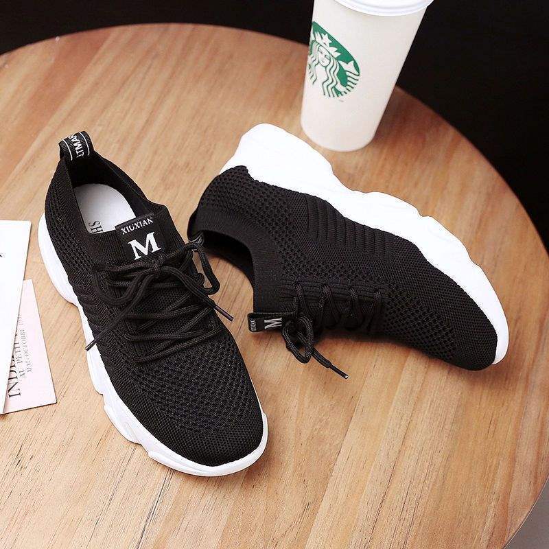 Chunzi breathable sports mesh summer thin hollow white shoes 41