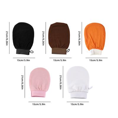 Exfolierande handskar Massageborste Svamp Viskare För Kroppsduschar För Badrum Dusch Badhandske Borttagning Kessa Peelinghandduk