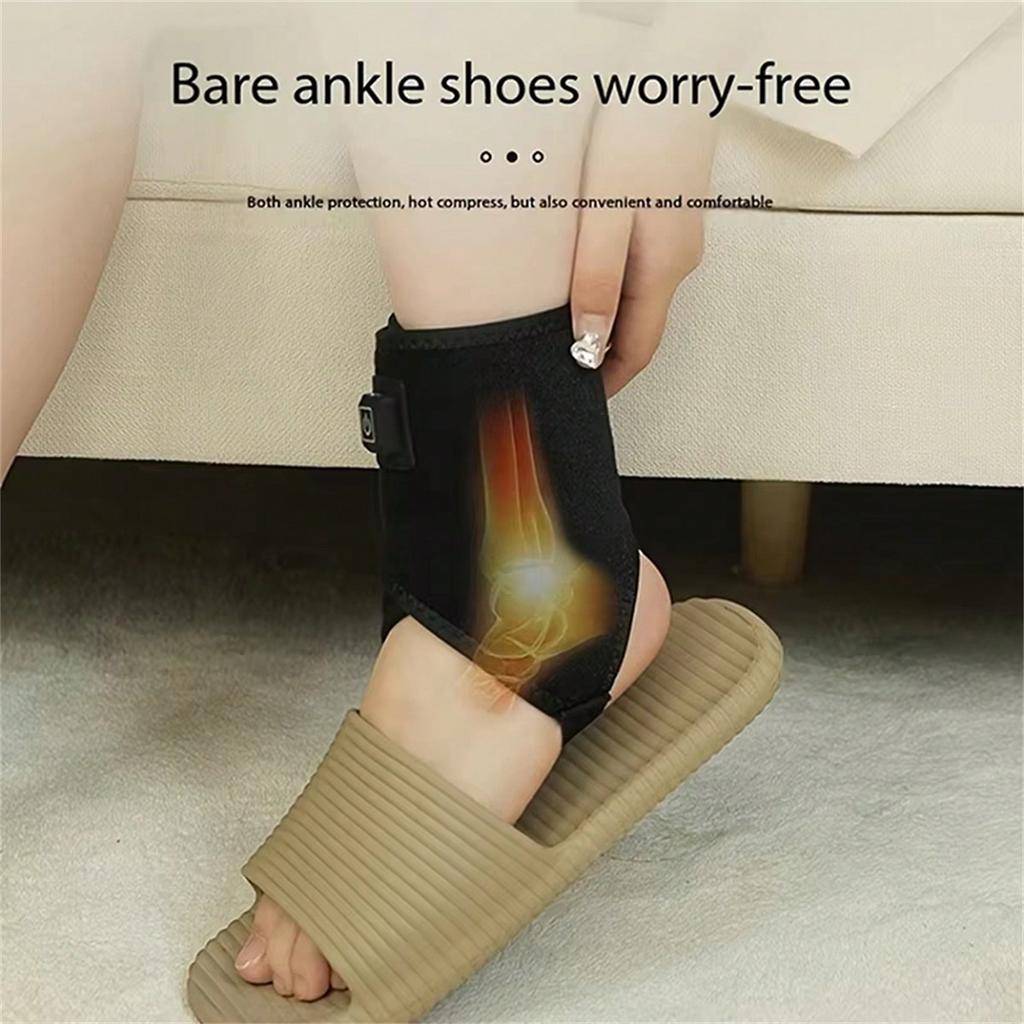 Heating Pad For Ankle Ankle Wrap Heated Ankle Brace Electric Ankle Stabilizer Brace Foot Heating Pad Ankle Support Adjustable