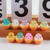 Resin Luminous Cracked Egg Waffle 3D Ornament for Hair & Phone Case Accessories