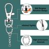 100Pieces DIY Keychain Kit with Swivel Snap Hooks for Key Rings for Kid DIY Keyc