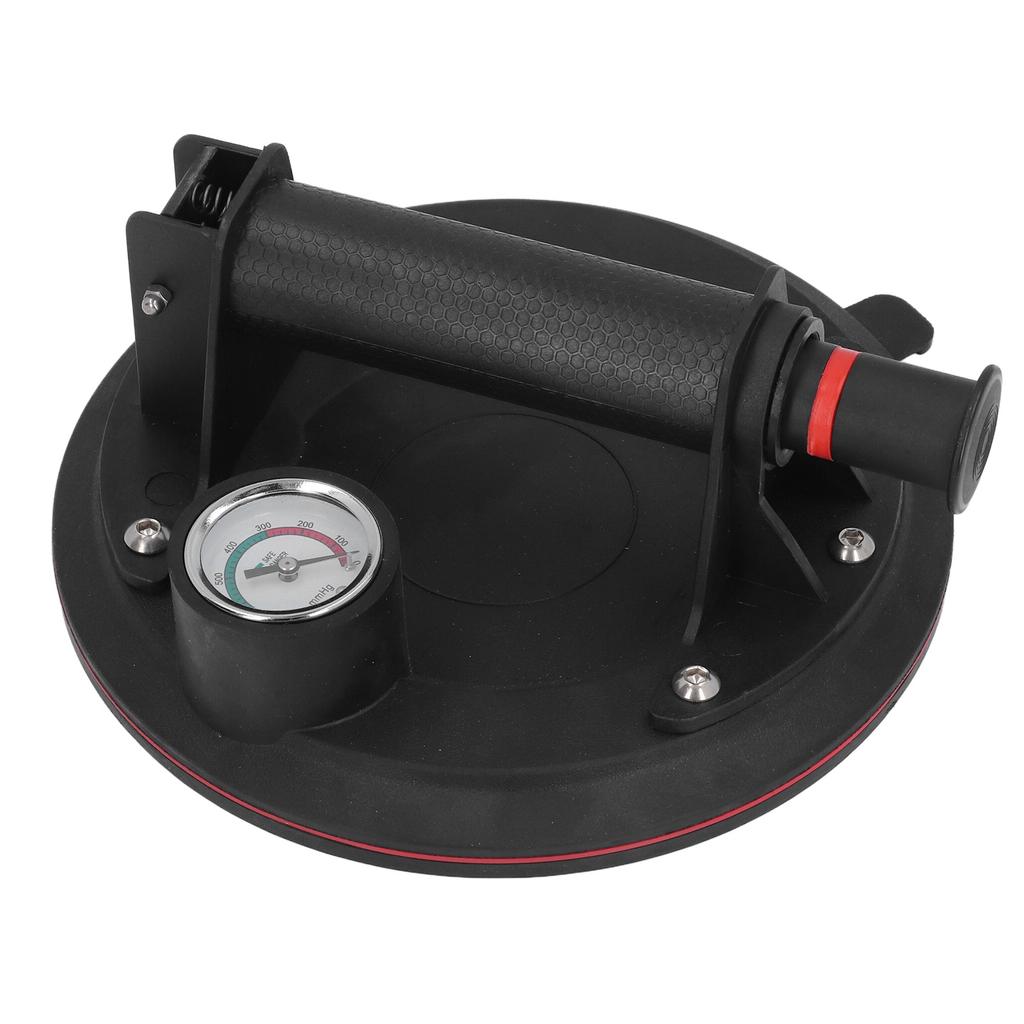 Glass Suction Cup 8 Inch 440LBS Load Capacity Industrial Vacuum Plate Handle Glass Holder with Pressure Gauge