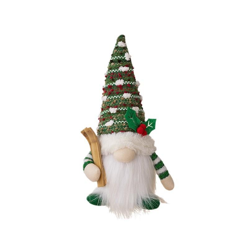 Festliche Leuchtende Gartenzwerg-Figur mit Strickmütze – Weihnachtsdekoration & Geschenke