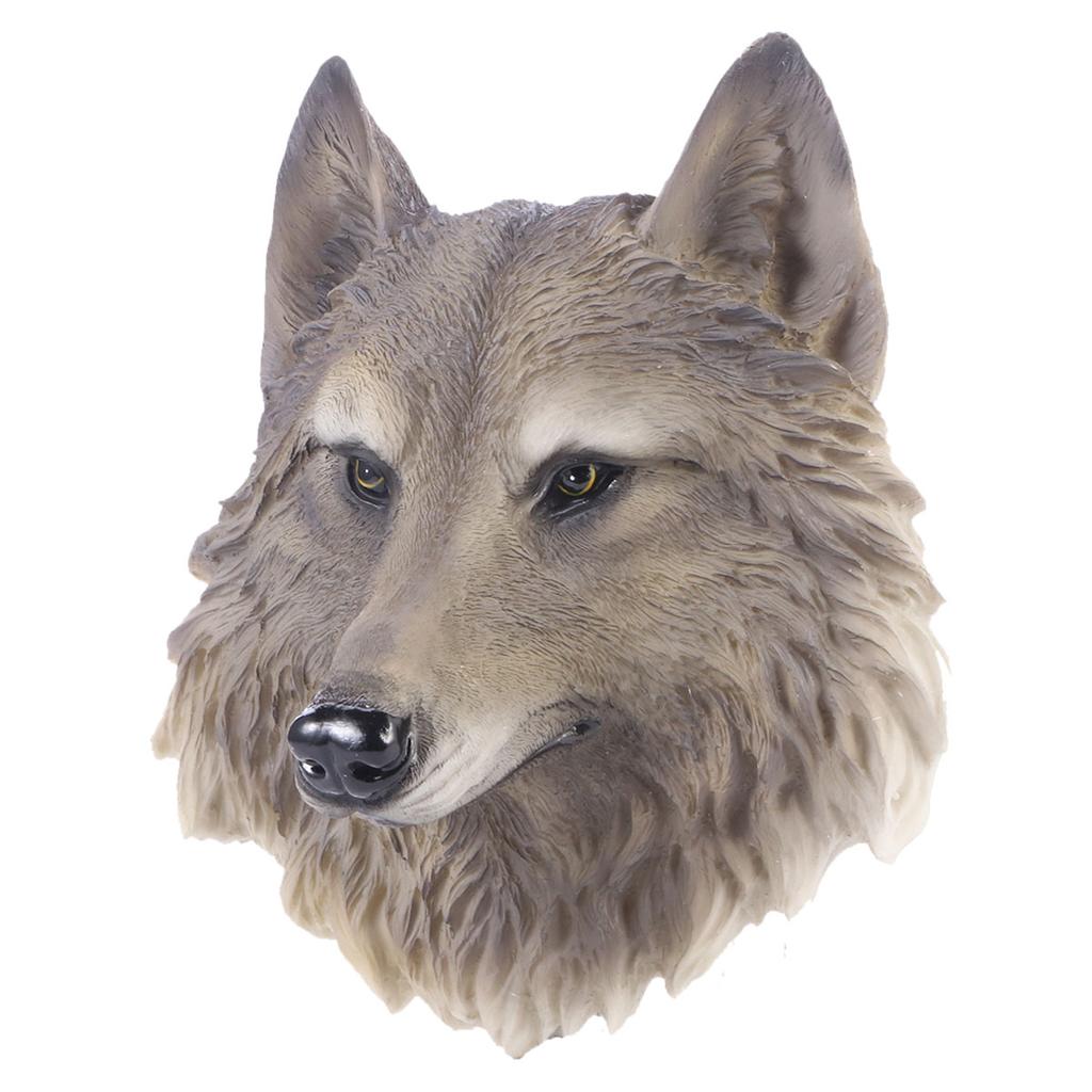 Wall Tiger Head Hanging Statues Hanging Lion Faux Ornament Sculpture Tiger Head Hanging