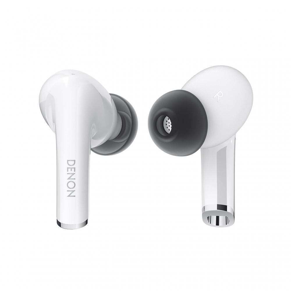 Denon AHC830NCW Noise Cancellation Compatible Completely Wireless In-Ear Headphones White AHC830NCWWTEM