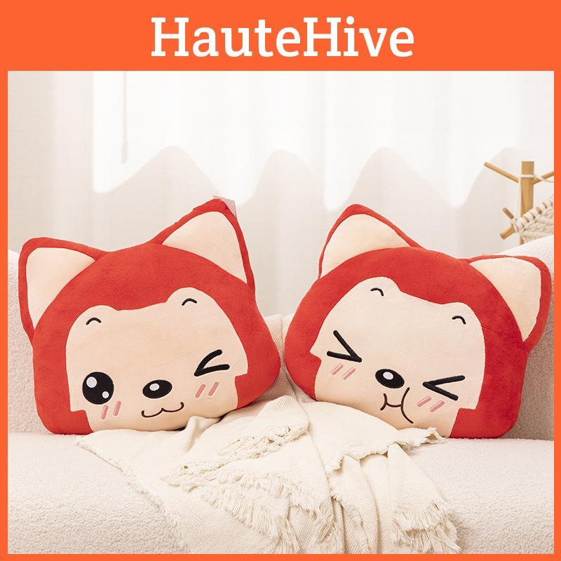 Fox The Ali Plush Pillow Hand Warmer Slippers Cartoon Toy Doll Decoration Gift