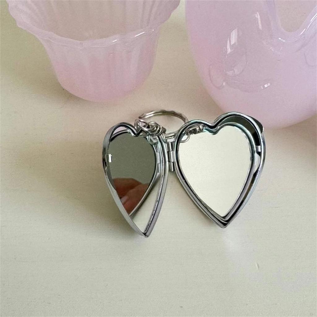 Lovely Bowknot Love Heart Charm Pendant Portable and Sturdy Acrylics Alloy Keychain Accessory for Fashionable Women
