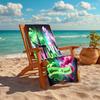 1PC Custom Name Fantasy Adventure Beach Towel Highly Absorbent And Sand-Resistant Towel for Swimming, Pool, Yoga, And Travel Lightweight
