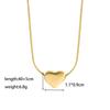 Elegant Personalized Double Heart Pendant Titanium Steel Necklace for Women