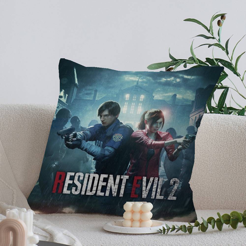 Hot Game R-Resident E-Evil Pillow Gift Home Office Decoration Bedroom Sofa Car Cushion Cover Case 45x45