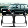 1 Pair Headlight Decorative Frame 5EM73SW1 Headlight Protection Frame CH2513156 for Jeep Cherokee 1998 1999 2000 2001 2002