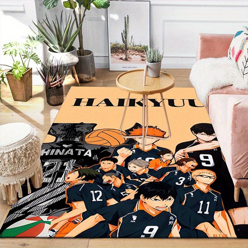1pc Haikyu!! Pattern Area Rug, Anti slip Non Shedding Stain Resistant Carpet