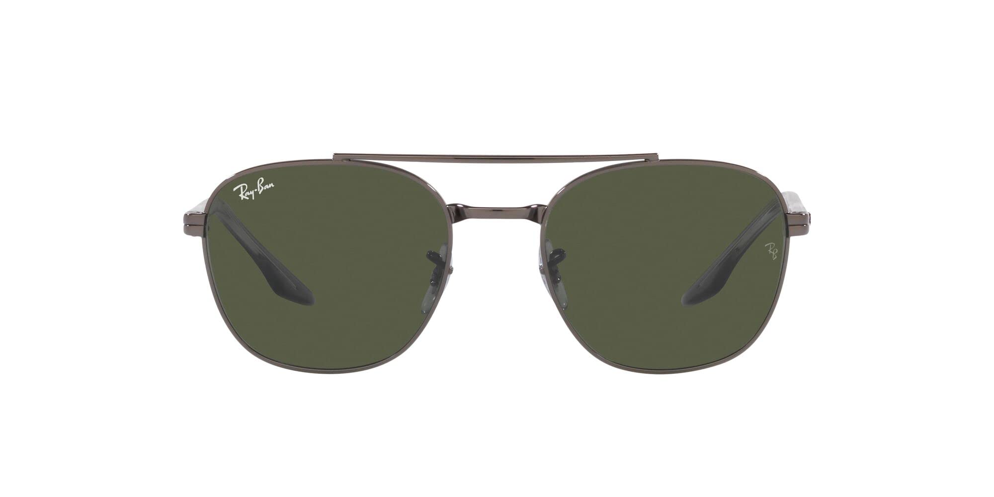 

RB3688 Gray Green Lens 55 Ray-Ban Sunglasses, Gunmetal/Crystal (G-15XLT),