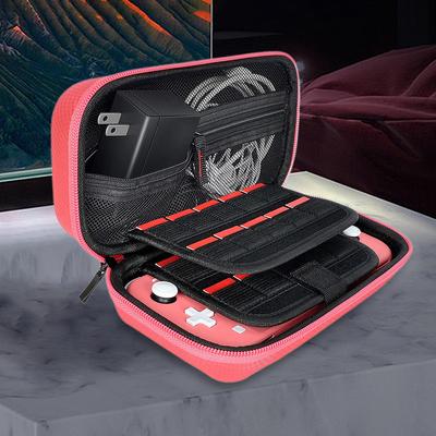 Protective Case Nylon EVA Hard Carrying Storage Case Thickened Scratch-resistant Double Compartment Dustproof for Switch Lite