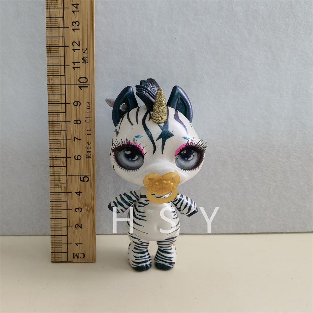 Original 11Cm-13Cm Rainbow Unicorn Doll Little Monster Mud Doll Children'S Game House Toy Set Gift