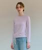 Kamino Basic Slit Long Sleeve T-Shirt Lilac