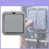 High Performance Gray Outdoor Waterproof Touch Switch With Rain Resistance And 20a Control