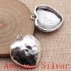 Big Heart Shaped Charms Pendant For Bracelet Necklace Jewelry Making Craft Findings