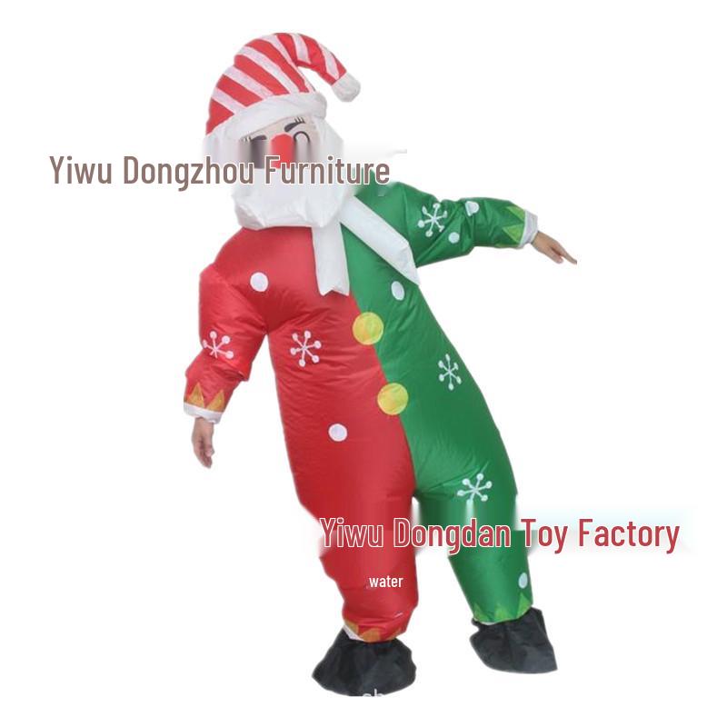 Halloween Santa Claus Snowman Reindeer Inflatable Costume - Christmas Tree Gingerbread Man Outfit