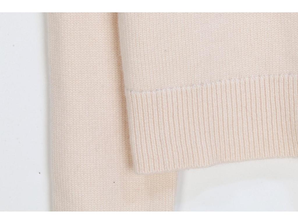S Family French Chic Long Sleeve Knit Top: Minimalist Spring/Autumn Round Neck Shirt