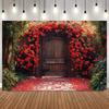 Enchanted Forest Rose Arch Photo Backdrop Magical Garden Photography Background For Wedding Pregnant Portrait Party Home Decor13