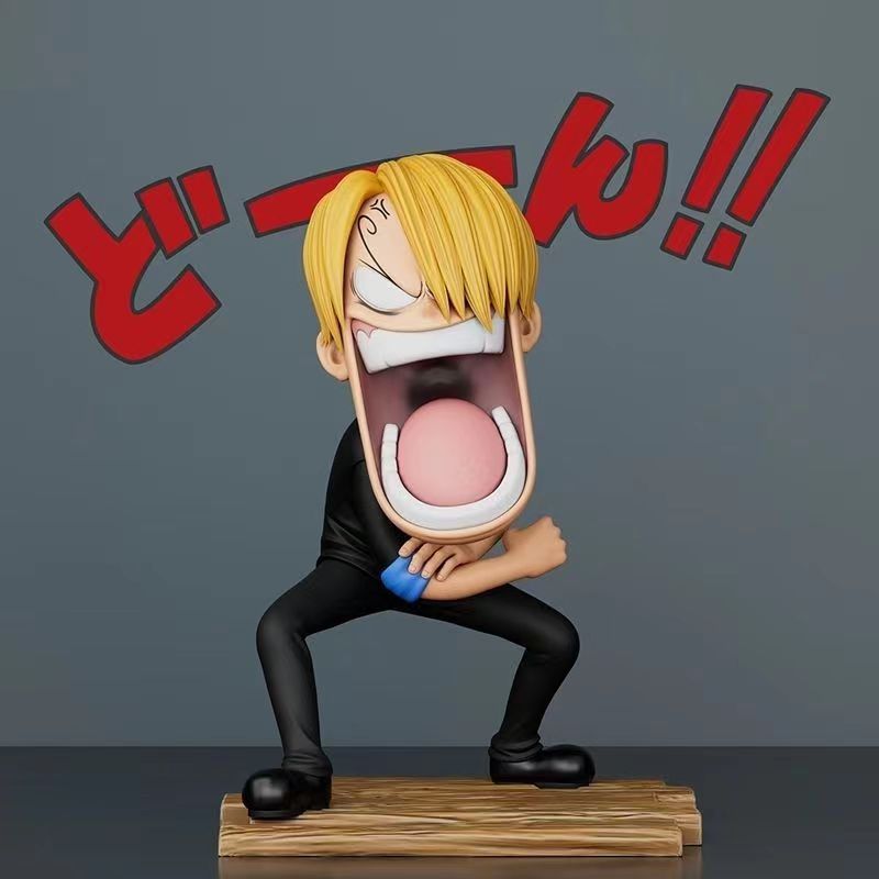 

New 15cm One Piece Anime Figures Three Captains Sanji Monkey D Luffy Roronoa Zoro Action Model Hungry Trio PVC Model Playthings Presents