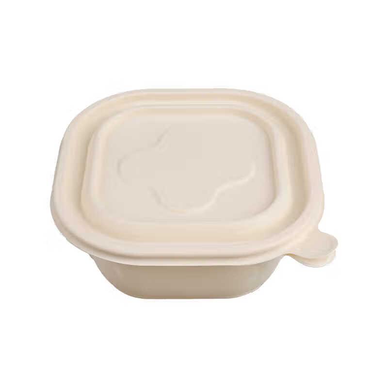 Biodegradable Corn Starch Square Takeaway Bowls