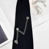 Kids Adjustable Neck Chain Tie With 3D Heart Design And Accent Stylish Accessory For Prom Casual Event