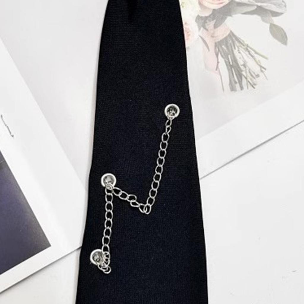 Kids Adjustable Neck Chain Tie With 3D Heart Design And Accent Stylish Accessory For Prom Casual Event