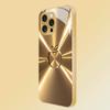 Aurora Colorful Desert Gold Glass Phone Case Suitable for iPhone 17 16 15 14 13 12 11 Pro/Max/Plus Anti Shock Back Cover