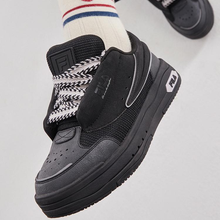FILA Mix Dance Shoes Low Top Skate Shoes Women sneaker Deep-Black F12W314203FBK