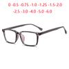 TR90 Blue Light Blocking Square Nearsighted Glasses Women Men Short-sight Eyewear Prescription 0 -0.5 -0.75 -1.0 To -6.0