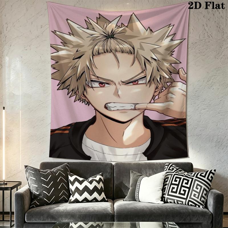 My Hero Academia Wall Tapestry Aesthetic Wall Hanging Printed Fabric Blanket Decorative Tapestries for Bedroom Living Room Home Decor