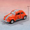 (Bagged) 1:38 Classic Retro Alloy Beetle, Cute Alloy Pull-back Car, Children's Toy, Adorable Antique Style