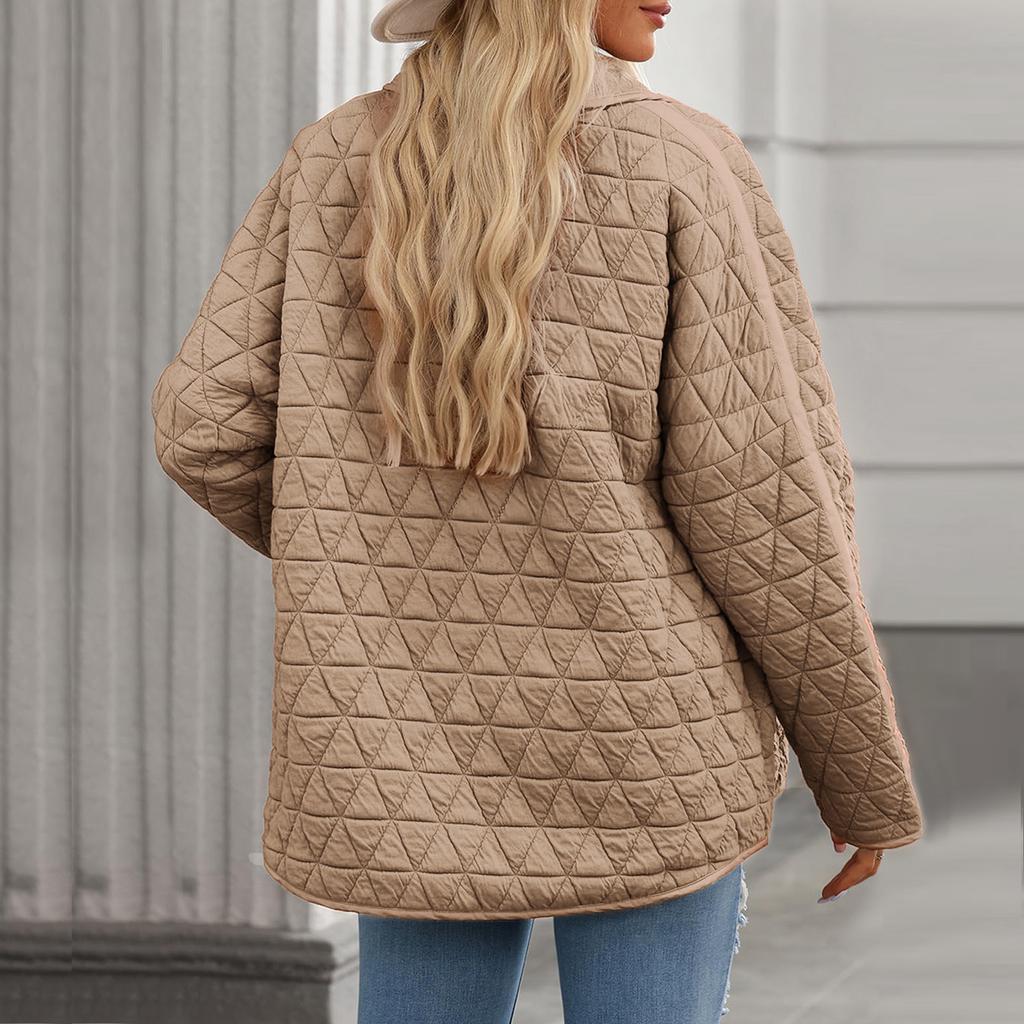 Women's Lightweight Jacket Casual Winter Open Front Button Coat Outwear