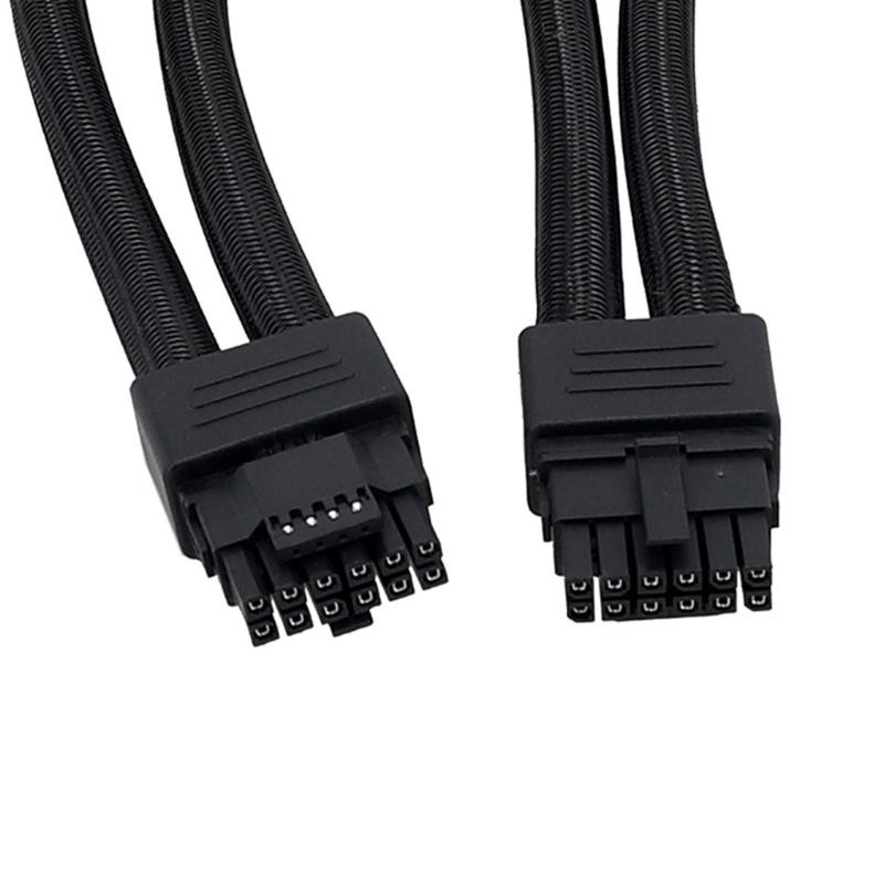 Computer Motherboard Extension Cable 2x 8Pin To 16Pin Splitter Extension Cable For 3090Ti 4070Ti 4080 4090 Graphics Card