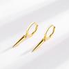 S925 Silver Conical Stud Earrings With Rivet Design Versatile Fashion Hoops For Daily Wear Elegant Jewelry Gift