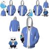 Felpa con cappuccio e giacca Cosplay 3D di Undertale Sans Design Morbido e Confortevole Per Tutti