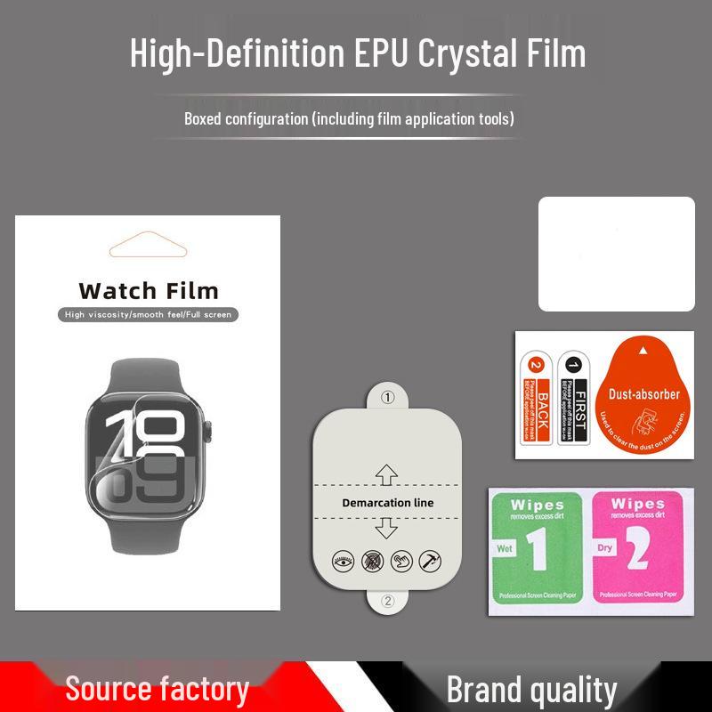 Apple Watch iWatch S10 Hydrogel Fullskjermbeskyttelsesfilm - Kompatibel med 49, 45, 44, 41, 40, 38 mm