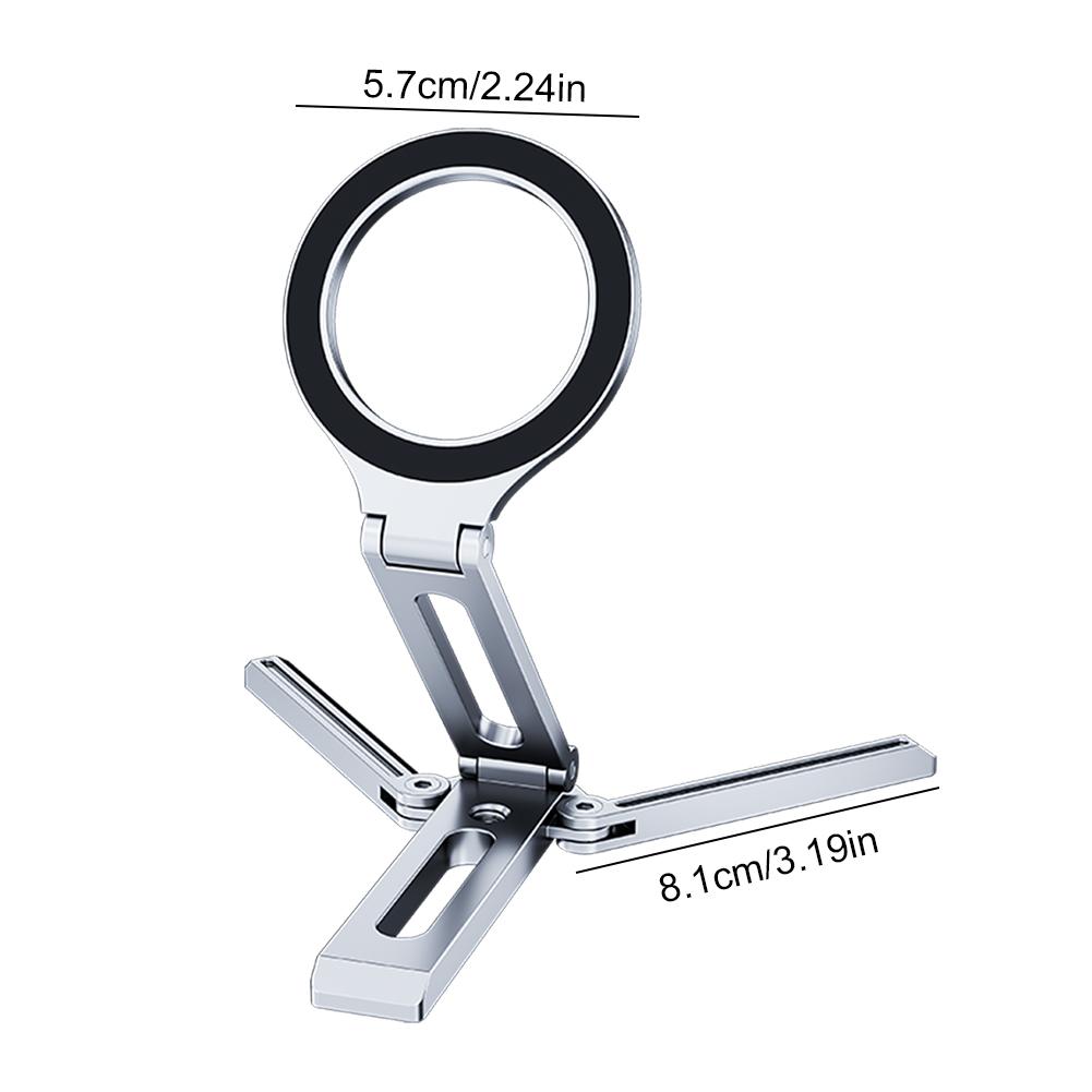 Magnetic Folding Phone Holder Multifunctional Foldable Phone Stand Smartphone Desk Stand for Cell Phone Video Recording Travel